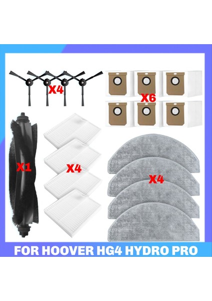 Hoover Hg4 Hydro Pro Aksesuarları Filtre Ana Yan Fırça Paspas Bezi Toz Torbası Yedek Parça Sarf Malzemeleri (Yurt Dışından) fiyatları