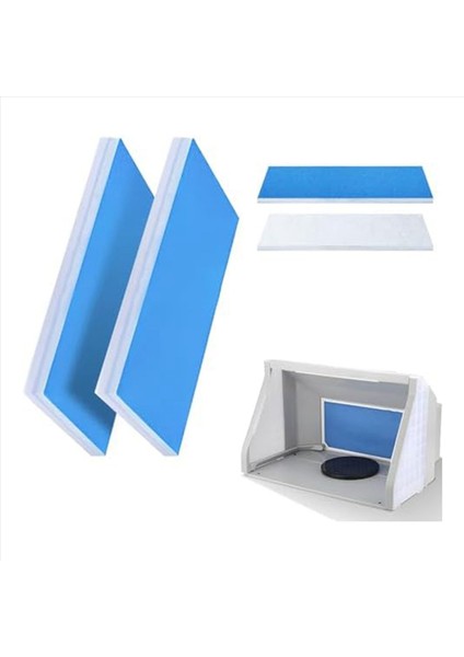 4 Parça Püskürtme Kabini Filtresi Püskürtme Kabini Filtre Seti Sprey Boya Meraklıları Için Çift Katmanlı Tasarım Sprey Kabinleri (Yurt Dışından) modelleri