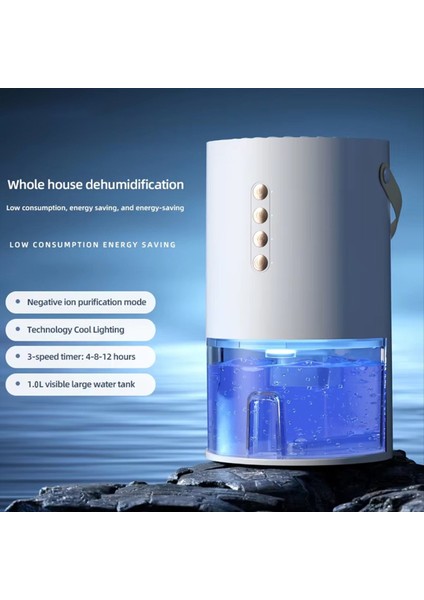 1000ML Ev Ofis Negatif Iyonlar Için Nem Alma Cihazı Nemli Küf ve Nem ve Enerji Verimli Hava Nem Alma Cihazı Beyaz (Ab) (Yurt Dışından) modelleri