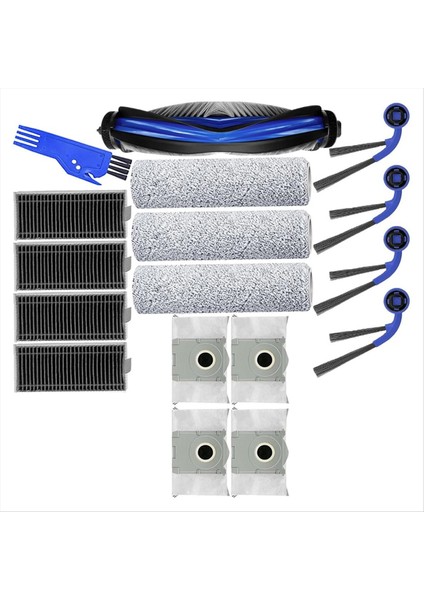 Ecovacs Için T80 Pro OMNI/T80 Omnı Robot Vakum Yedek Ana Silindir Paspas Bezi Yan Fırça Toz Torbası Hepa Filtre (Yurt Dışından) modelleri