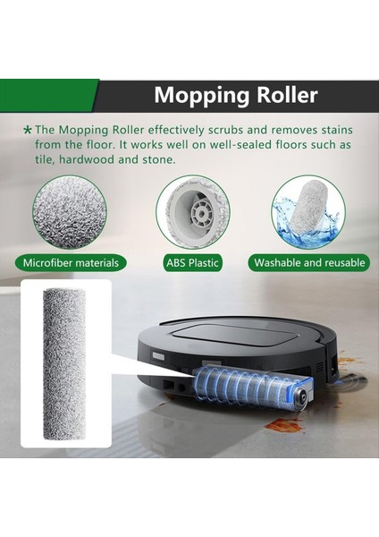 Ecovacs Için T80 Pro OMNI/T80 Omnı Robot Vakum Yedek Ana Silindir Paspas Bezi Yan Fırça Toz Torbası Hepa Filtre (Yurt Dışından) indirimleri