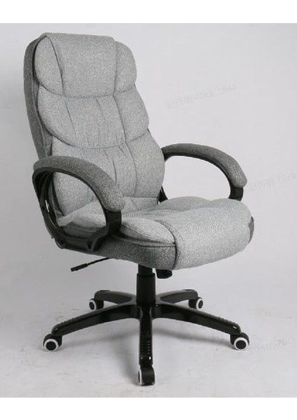 OBG024G01 Ofis Sandalyesi, Oyun Sandalyesi, Çalışma Masası Sandalyesi, Güvercin Grisi, 53 x 51 x (112 – 122) cm