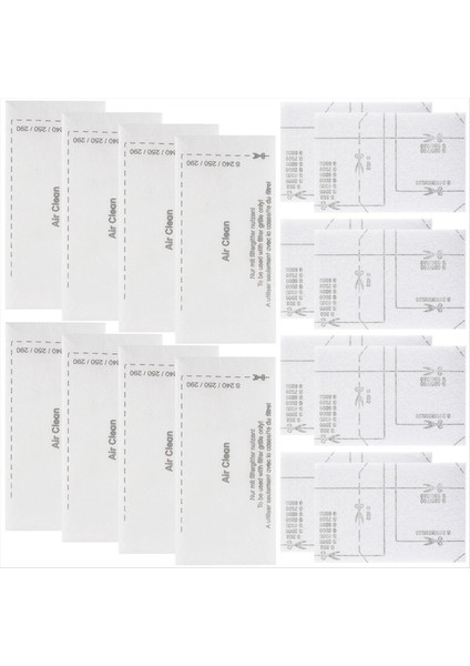 Miele Compact C2 Compact C1 Complete C1 S241 S290 Için 8 Paket Airclean Filtreleri ve Motor Koruma Filtrelerinin Değiştirilmesi (Yurt Dışından)