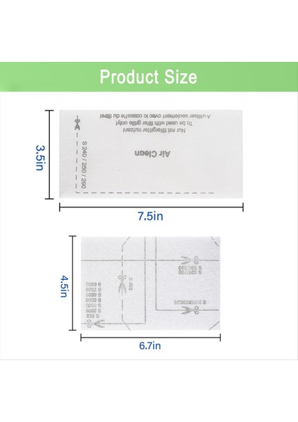 Miele Compact C2 Compact C1 Complete C1 S241 S290 Için 8 Paket Airclean Filtreleri ve Motor Koruma Filtrelerinin Değiştirilmesi (Yurt Dışından) fiyatları