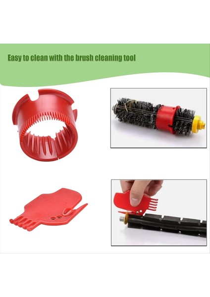 Irobot Roomba 600 Serisi Için 694 692 690 680 660 650 614 ve 500 Serisi 595 585 564 Filtre Ana Yan Fırça Çiftleri Kıl (Yurt Dışından) modelleri