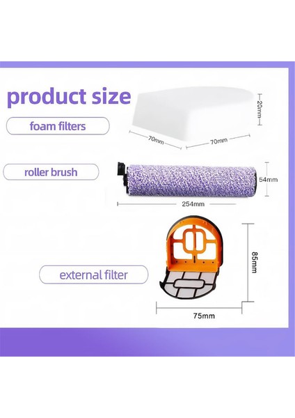 Shark Hydrovac Filtre Köpüğü WD101 WD201 WD100 Elektrikli Süpürge Için Filtre Değiştirme Kiti WD200 AW201 ile Uyumlu (Yurt Dışından) modelleri