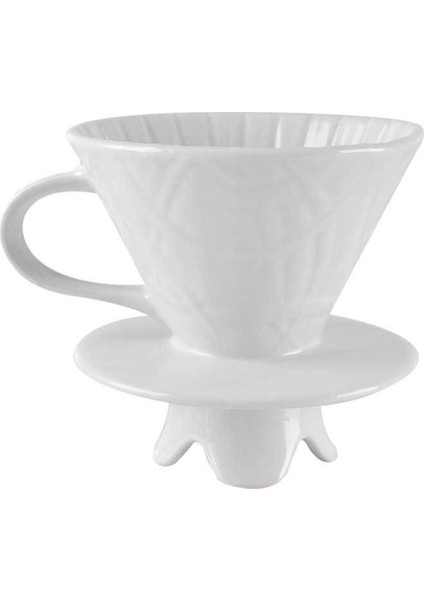 Seramik El Filtreli Fincan Üç Delikli Filtre Büyük Seramik Huni Filtreli Fincan Kahve Makinesi Aksesuarları (Yurt Dışından)