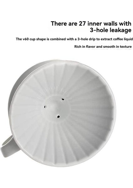 Seramik El Filtreli Fincan Üç Delikli Filtre Büyük Seramik Huni Filtreli Fincan Kahve Makinesi Aksesuarları (Yurt Dışından) modelleri