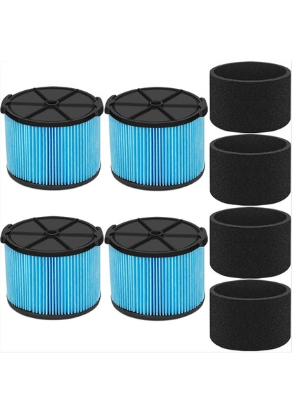 Ridgid 4 Galon Shop Vaccum 26643 Ince Toz Filtresi Için 4 Paket VF3500 Yedek Filtre WD40700 WD30500&#39 Ün Yerini Alır (Yurt Dışından)