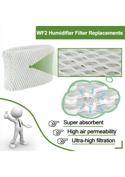 8x Nemlendirici Filtreler Kaz Vicks Wf2 V3100 V3500N V3500 V3700 V3800 V3900 Kaz 3020 Sunbeam 1118 Serisi (Yurt Dışından) modelleri