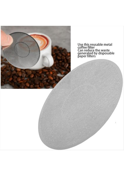 2pcs Paslanmaz Çelik 62MM Disk Kahve Filtresi, Yeniden Kullanılabilir Metal Filtre, Aeropress Kahve Makinesi Için Çoklu Kullanım Için (Yurt Dışından) indirimleri