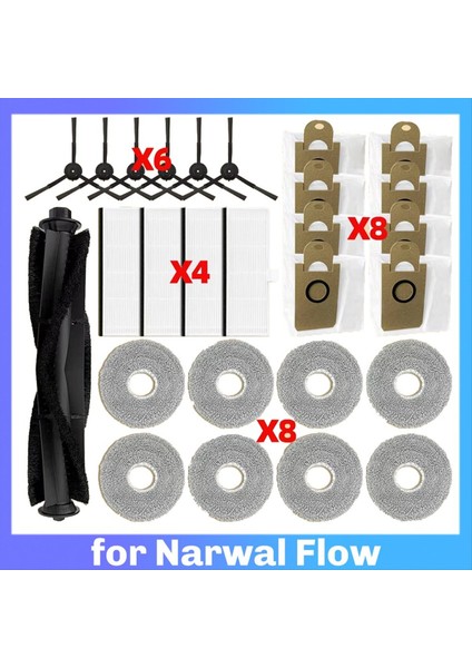 Proscenic M9 Vakum Parçaları Ana Silindir Yan Fırçalar Fliter Hepa Paspas Pedleri Bezler Toz Torbası Yedek Aksesuarlar Için Fit (Yurt Dışından) fiyatları