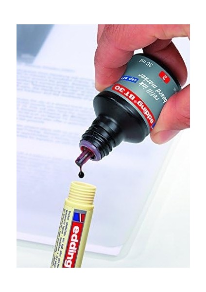 Bt 30 Beyaz Yazı Tahtası Kalemi Yedek Mürekkebi - Siyah - 30ML fırsatları