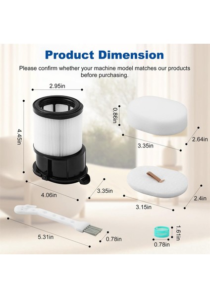 2x IP3251 IP3252 IP3124 Hepa Filtre Değiştirme Köpekbalığı IP3251 Akülü Powerdetect Temiz Boş Hafif Çubuk (Yurt Dışından) modelleri