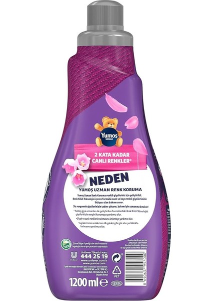 Uzman Konsantre Çamaşır Yumuşatıcısı Renk Koruma 50 Yıkama (1 x 1200 Ml) modelleri