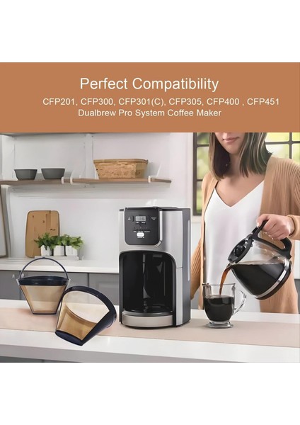 Ninja CFP201 CFP300 CFP301(C) CFP305 CFP400 CFP451 Espresso Kahve Filtresi Için Yedek Yeniden Kullanılabilir Filtre (Yurt Dışından) fiyatları