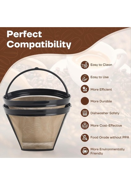 Ninja CFP201 CFP300 CFP301(C) CFP305 CFP400 CFP451 Espresso Kahve Filtresi Için Yedek Yeniden Kullanılabilir Filtre (Yurt Dışından) modelleri