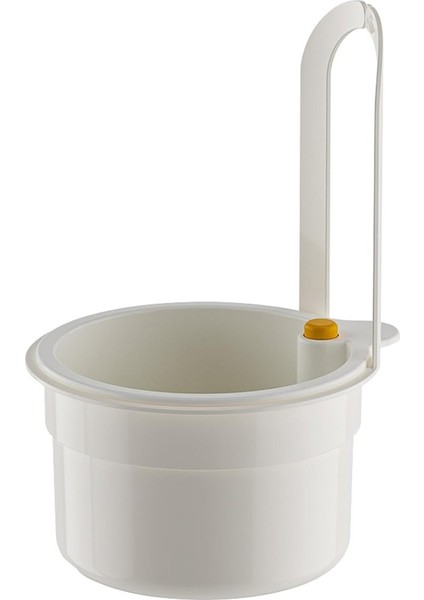 2025 Yeni Musluk Asılı Süzgeç, Mutfak Lavabo Drenaj Süzgeç, Basın Otomatik Boşaltma Mutfak Drenaj Sepeti Beyaz (Yurt Dışından)