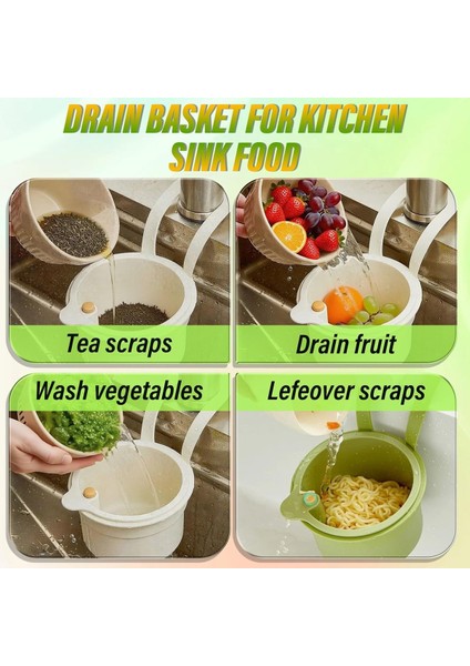 2025 Yeni Musluk Asılı Süzgeç, Mutfak Lavabo Drenaj Süzgeç, Basın Otomatik Boşaltma Mutfak Drenaj Sepeti Beyaz (Yurt Dışından) modelleri
