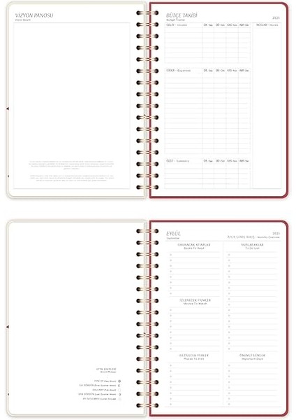 A5 Spiralli 16 Aylık Akademik Ajanda - Ayıcık indirimleri