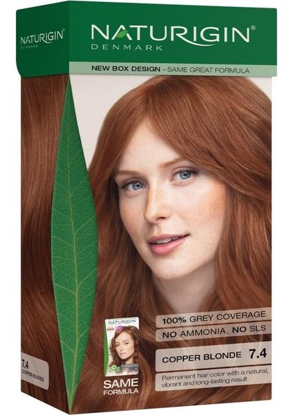 Organik Içerikli Saç Boyası 7.4 Orta Sarı Kızıl