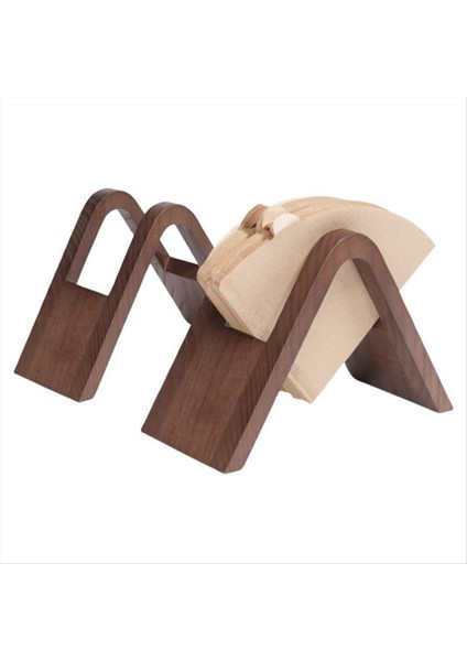 Kahve Filtresi Tutucu Ahşap Koni Kahve Kağıdı Depolama Rafı Kahve Filtresi Kağıdı Konteyner Dağıtıcı Stand Rafı (Yurt Dışından) modelleri