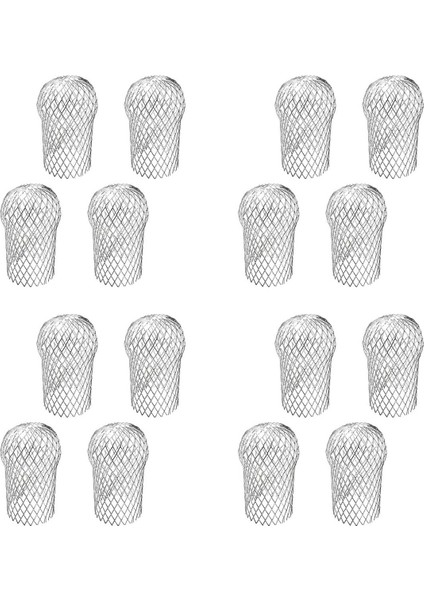 16 Adet Oluk Iniş Borusu Muhafızları 3 5 Inç Alüminyum Yaprak Filtre Süzgeç Genişletilebilir Oluk Iniş Borusu Koruyucu (Yurt Dışından)
