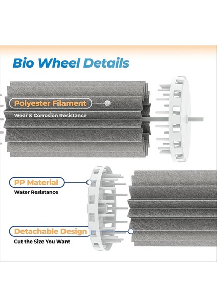 4 Adet Akvaryum Filtreleri Penguen PRBW2350B 200 350 Balık Tankı Kartuşu Yedek Parça Bio-Tekerlek 200B 350B (Yurt Dışından) indirimleri