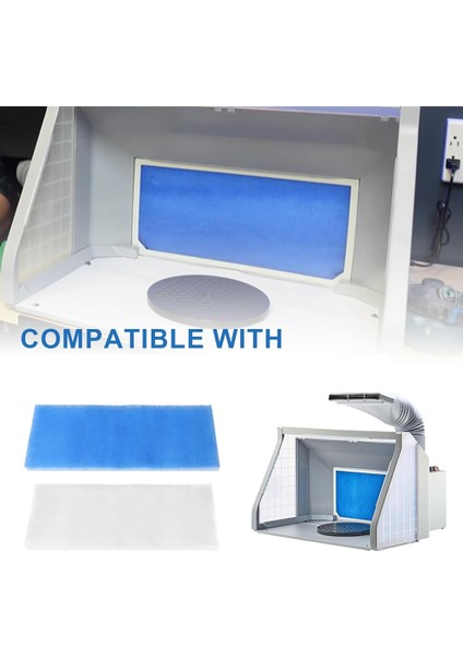 Airbrush Püskürtme Kabini Filtresi Boya Kabini Hava Filtresi Yedek Çift Katmanlı Hava Fırçası Egzoz Filtreleri Boyama Için Set (Yurt Dışından) modelleri