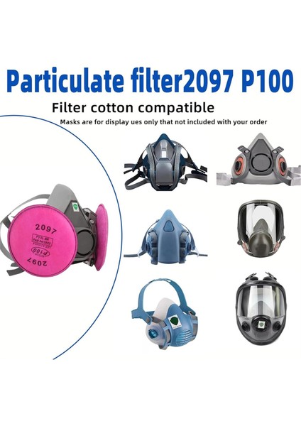 40 Adet 2097 P-100 Partikül Filtresi Pamuk Kartuş Aktif Karbon Katmanlı 6000 7000 FF-400 Serisi Solunum Cihazı Için (Yurt Dışından) fiyatları