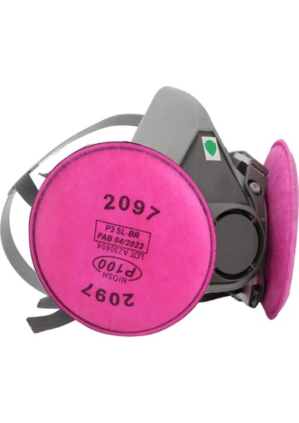 40 Adet 2097 P-100 Partikül Filtresi Pamuk Kartuş Aktif Karbon Katmanlı 6000 7000 FF-400 Serisi Solunum Cihazı Için (Yurt Dışından) indirimleri