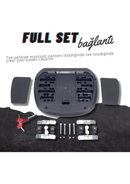 52 Lt Motosiklet Arka Çanta Üst Bagaj Sırt Dayamasız Basic Model Siyah Bagaj Topcase indirimleri