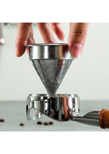 2 Adet 58MM Filtre Sepeti Kahve Damlatıcı Üzerine Dökün 58MM Dipsiz Portafiltrelerle Uyumlu (Yurt Dışından) fiyatları