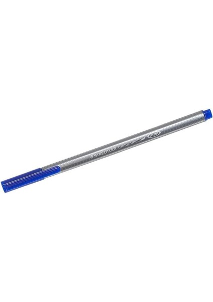 3343 Triplus Fineliner Keçeli Kalem, 0.3 mm Uç, Su Bazlı Mürekkep, Mavi