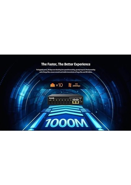 SG110PC 10 Portlu Gigabit Lite Poe Anahtarı, 8 Portlu Poe (Siyah) fırsatları