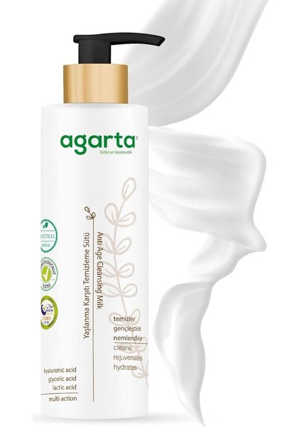 Doğal Yaşlanma Karşıtı Temizleme Sütü 225 ml