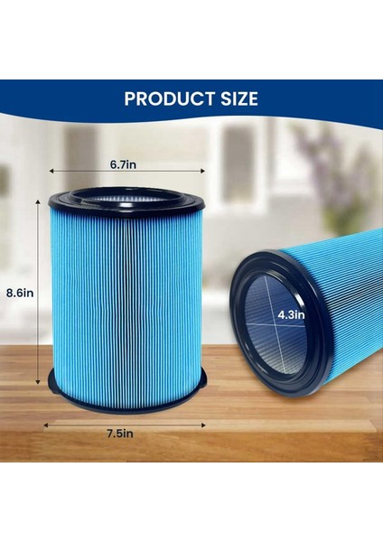 Ridgid Shop Vac Için VF5000 Filtre 5-20 Galon WD1450/WD0970/WD1270 Islak Kuru Vakum Için Yedek 3 Katmanlı Filtreler 2 Paket (Yurt Dışından) indirimleri