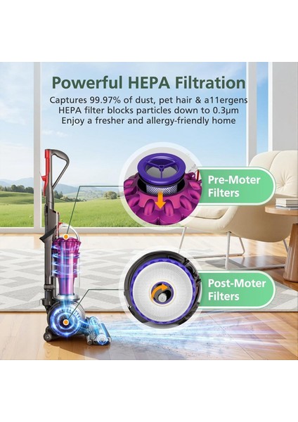 Dyson DC41 DC65 DC66 UP13 UP20 UP30 2 Paket Sonrası Filtreler ve 2 Paket Ön Filtre Yedek Parçaları Için Filtrelerin Değiştirilmesi (Yurt Dışından) indirimleri