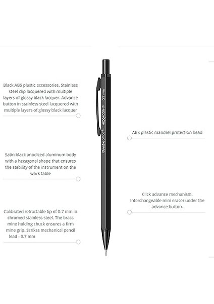 Office Hexagonr Mekanik Kurşun Kalem Siyah 0.7 mm fiyatları