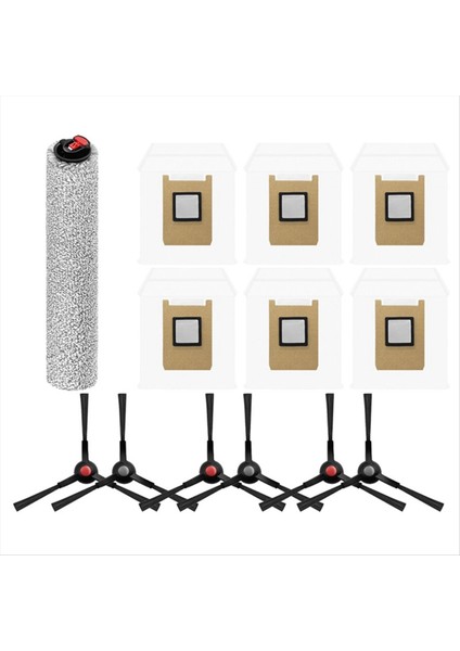 Rulo Paspas Bezi Yan Fırça Filtre Toz Torbası Eufy Omni E25 / E28 Robot Vakum Yedek Parça Aksesuarları (Yurt Dışından)