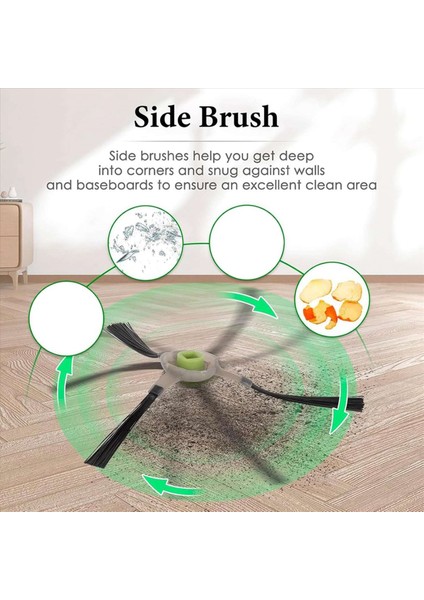 20X Yan Fırça Hepa Filtre Yedeği Lefant M210P M210 M210S M210B M213 M213S M2 Aksesuarları Kiti (Yurt Dışından) fiyatları