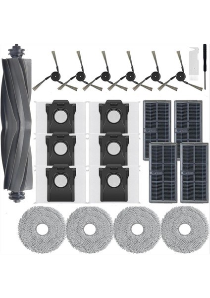 Dreame X40 ULTRA/L40 Ultra/mova P50 Pro Ultra Için Komple Yedek Kit - Fırçalar Paspas Pedleri Filtreler Içerir (Yurt Dışından)
