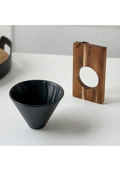 Kahve Filtresi V60 Huni Kupası Seramik Dökülme Kahve Dripper Kahve Makinesi Yeniden Kullanılabilir Kahve Filtresi Üzerine Dökme (Yurt Dışından) fiyatları