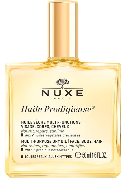 Amaçlı Kuru Yağ - Nuxe Huile Prodigieuse 50 ml 3264680009761