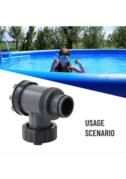 Yüzme Havuzu Filtre Pompası Için Uyumlu Piston Vanası 1 1/2 Çaplı Hortumlar ve 2 1/2 Bağlantı Parçaları Için 38 Yedek (Yurt Dışından) modelleri