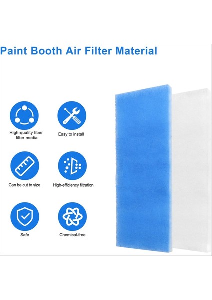 Airbrush Püskürtme Kabini Filtresi Boya Püskürtme Kabini Hava Filtresi Taşınabilir Hobi Airbrush Püskürtme Davlumbaz Kabini Filtre Seti (16X7 Inç) (Yurt Dışından) indirimleri