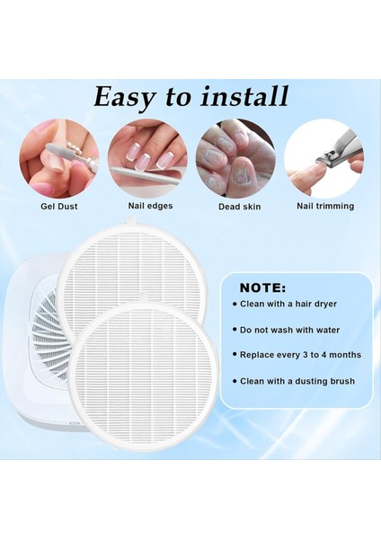 2 Adet Tırnak-Toz Toplayıcı Filtresi Tırnak-Toz Toplayıcı Yedek Filtre ile 1 Fırça Ekleme Kül Yeniden Kullanılabilir Alet Uyumlu (Yurt Dışından) indirimleri