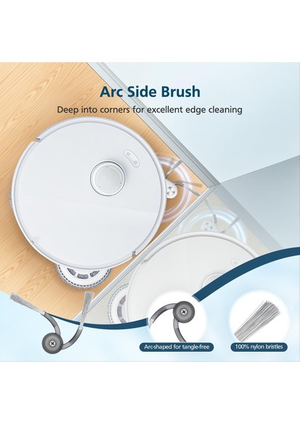 Roborock Q Revo Edge S5A Aksesuar Filtresi Duodivide Ana Yan Fırça Paspas Toz Torbası Robotlu Süpürge Parçaları (Yurt Dışından) fırsatları