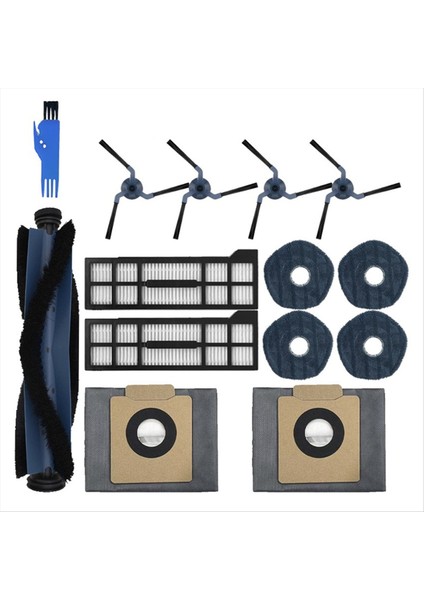 Eufy X10 Pro Omni Robot Vakum Yedek Parçaları Ana Yan Fırçalar Paspas Bezleri Hepa Filtreler Toz Torbaları Aksesuarları Için Uygundur (Yurt Dışından) fiyatları