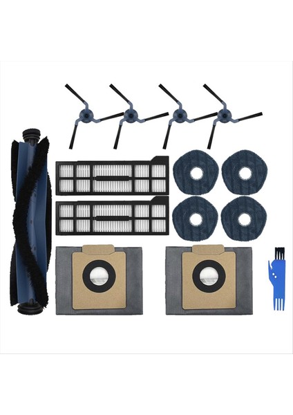 Eufy X10 Pro Omni Robot Vakum Yedek Parçaları Ana Yan Fırçalar Paspas Bezleri Hepa Filtreler Toz Torbaları Aksesuarları Için Uygundur (Yurt Dışından) modelleri